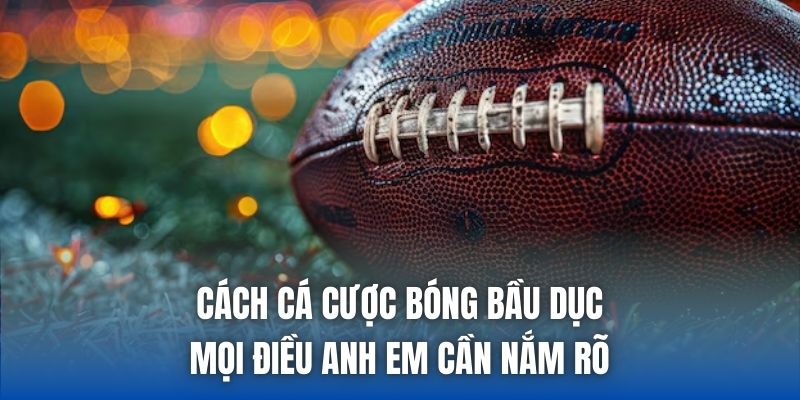 Cách Cá Cược Bóng Bầu Dục - Mọi Điều Anh Em Cần Nắm Rõ